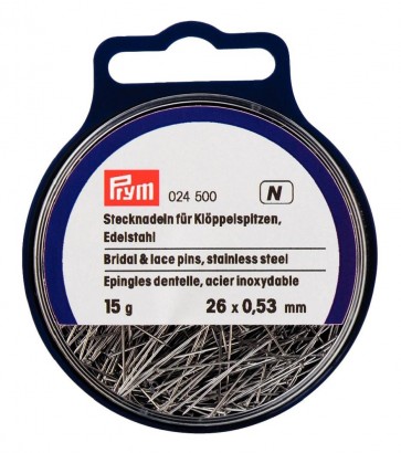 Prym Klöppel-Stecknadeln V2A 0,53 x 26 mm silberfarbig