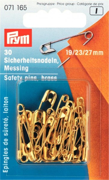 Prym Sicherheitsnadeln MS 19/23/27 mm goldfarbig