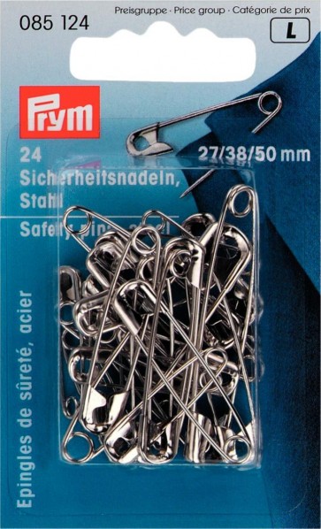 Prym Sicherheitsnadeln ST 27/38/50 mm silberfarbig
