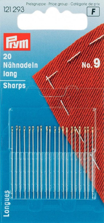 Prym Nähnadeln lang ST 9 0,60 x 34 mm silberfarbig