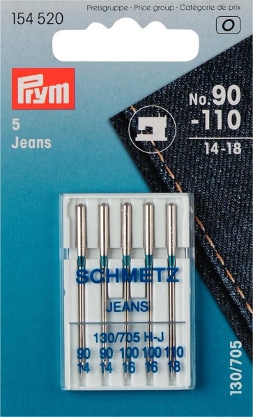Prym Nähmaschinennadeln 130/705 Jeans 90-110