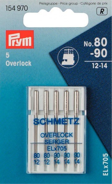 Prym Maschinen-Nadel Overlock ELx705 80-90