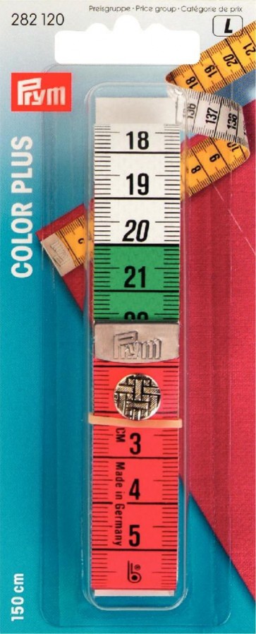 Prym Maßband Color Plus mit Knopf 150 cm / cm