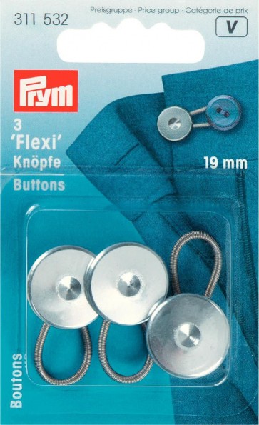 Prym Flexi-Knöpfe mit Schlaufe 19 mm