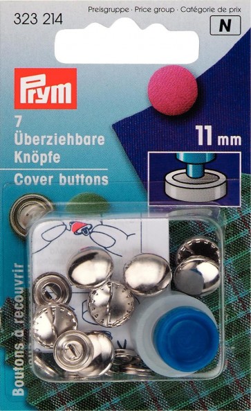 Prym Überziehbare Knöpfe mit Werkzeug MS 11 mm