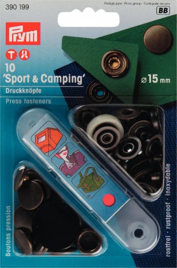 Prym NF-Druckknopf Sport & Camping MS 15 mm altmessing