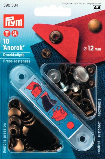 Prym NF-Druckknopf Anorak MS 12 mm altmessing