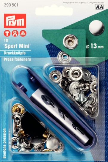 Prym NF-Druckknopf Sport Mini MS 13 mm silberfarbig