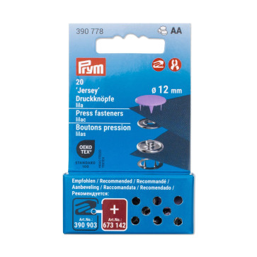 Prym Druckknöpfe Jersey, 12 mm, lila #