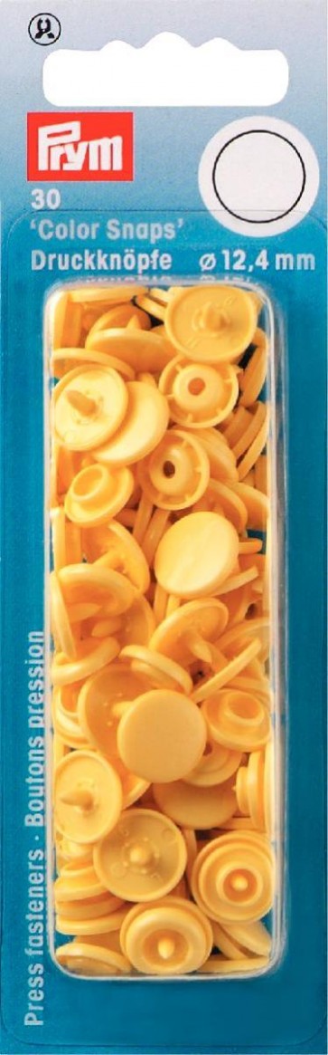 Prym NF Druckkn Color Snaps rund 12,4 mm banane