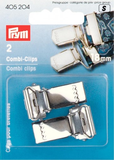 Prym Combi-Clips ST 18 mm silberfarbig