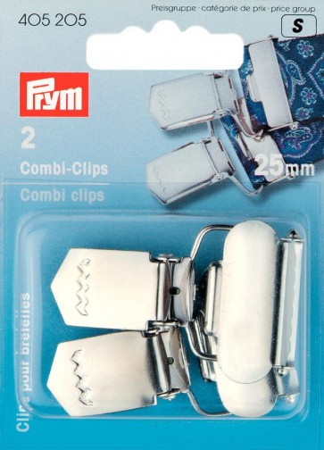 Prym Combi-Clips ST 25 mm silberfarbig