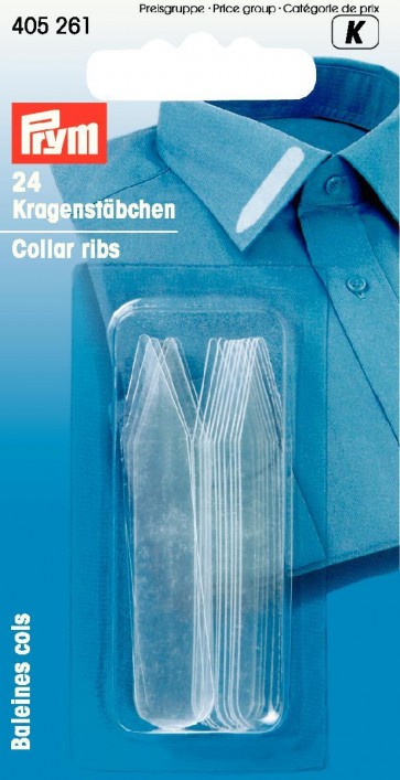 Prym Kragenstäbchen KST 10 x 55 mm transparent