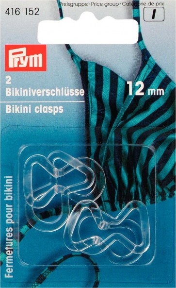 Prym Bikini- und Gürtelverschlüsse KST Schlinge 12 mm transp.