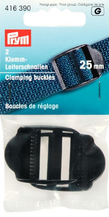 Prym Klemm-Leiterschnallen KST 25 mm schwarz