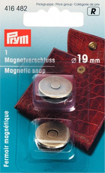 Prym Magnet-Verschluß 19 mm altmessing