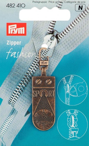 Prym Fashion-Zipper Sportstar altmessing
