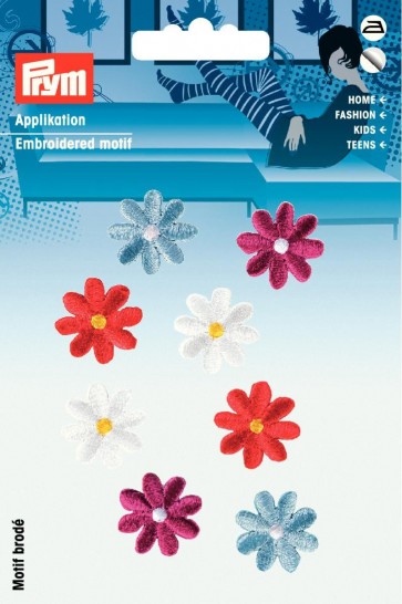 Prym Applikation selbstkl./aufb. Blumen bunt