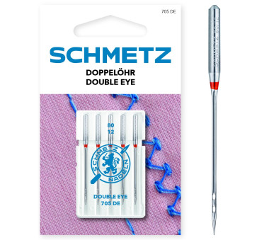SCHMETZ Doppelöhr 705 DE H 80  5 Ndl.