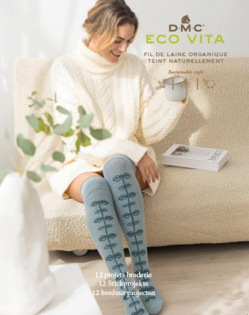 Broschüre DMC Eco Vita 360 - 12 Stickprojekte (Socken)