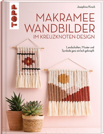 TOPP Makramee Wandbilder im Kreuzknoten-Design