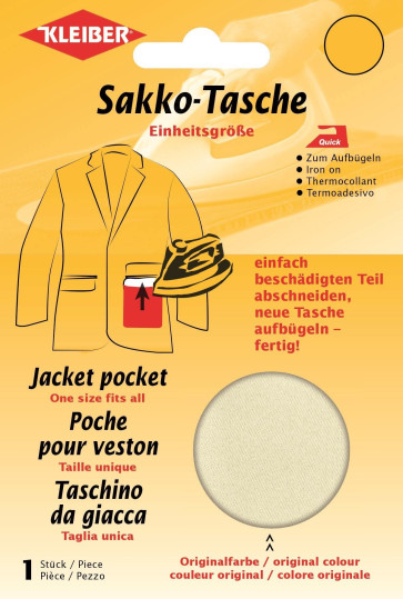 KLEIBER Quick-Sakko-Tasche 2x17cmx10,5cm/beige