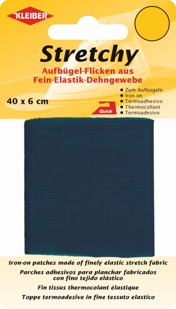 KLEIBER Stretchy-Bügel-Flicken 40cmx6cm/dunkelblau