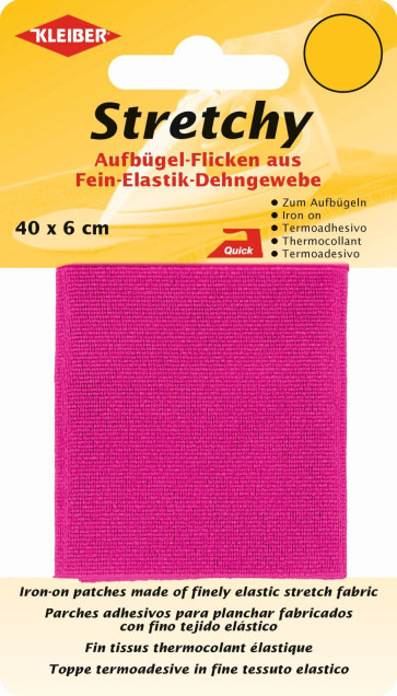 KLEIBER Stretchy-Bügel-Flicken 40cmx6cm/pink