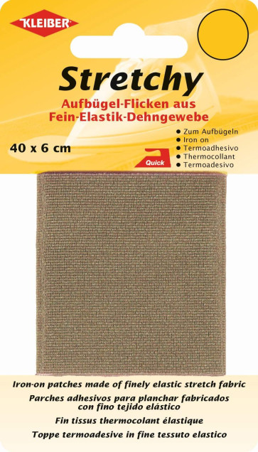 KLEIBER Stretchy-Bügel-Flicken 40cmx6cm/beige