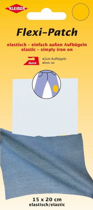KLEIBER Flexi-Patch zum außen Aufbügeln 15x20cm/weiß