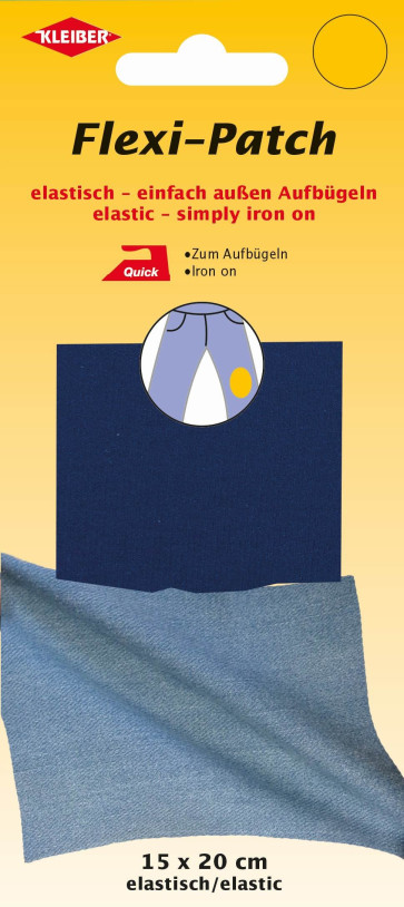 KLEIBER Flexi-Patch zum außen Aufbügeln 15x20cm/blau