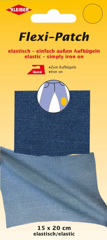 KLEIBER Flexi-Patch zum außen Aufbügeln 15x20cm/jeansmblau