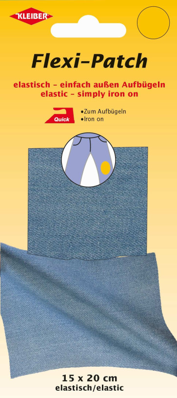 KLEIBER Flexi-Patch zum außen Aufbügeln 15x20cm/jeanshblau