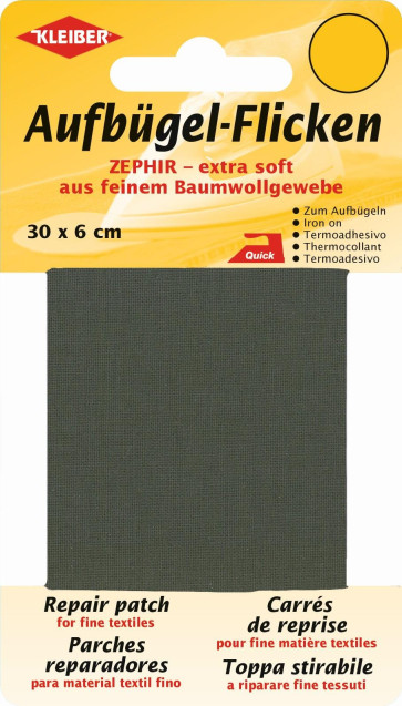KLEIBER Zephir-Aufbügel-Flicken 30cmx6cm/schilf