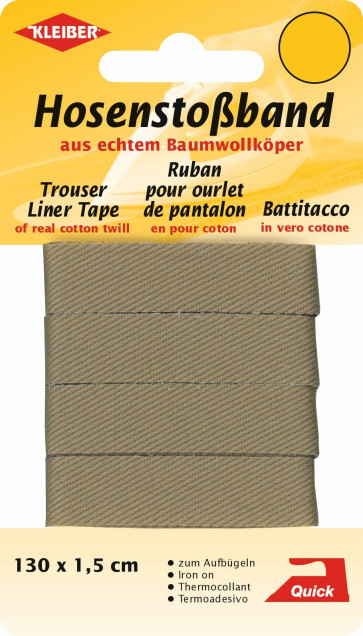 KLEIBER Hosenstoßband  1,5x130cm/beige