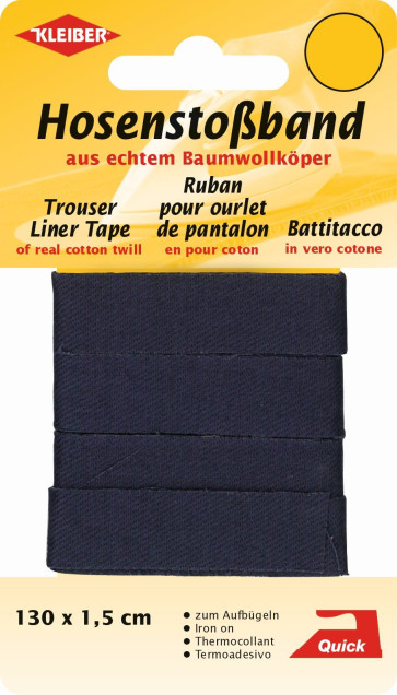 KLEIBER Hosenstoßband  1,5x130cm/dunkelblau