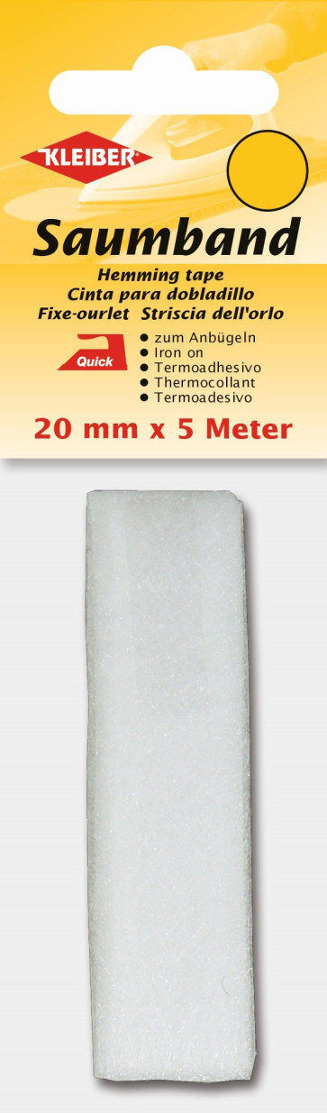 KLEIBER Saumband 20mmx5m/weiß