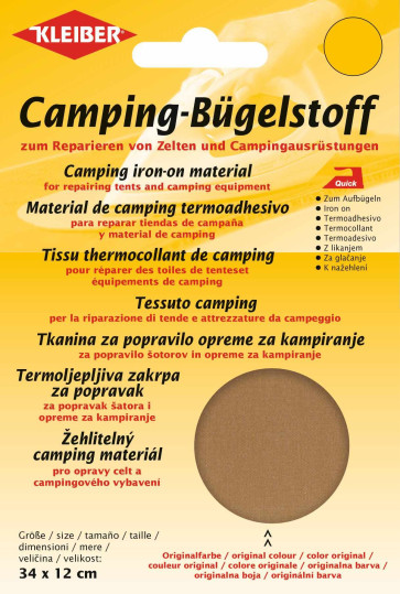 KLEIBER Quick-Camping-Bügelstoff 34cmx12cm/sand