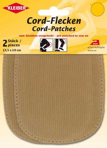 KLEIBER Cord-Flecken 2x13,5cmx10cm/beige