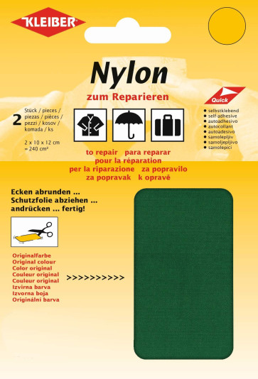 KLEIBER Nylon-Flicken 2x10cmx12cm/grün
