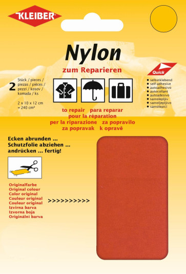 KLEIBER Nylon-Flicken 2x10cmx12cm/orange