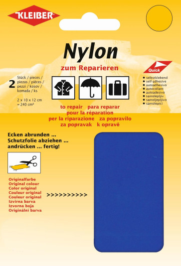 KLEIBER Nylon-Flicken 2x10cmx12cm/kornblau(raf)