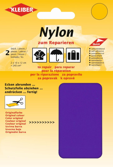 KLEIBER Nylon-Flicken 2x10cmx12cm/lila