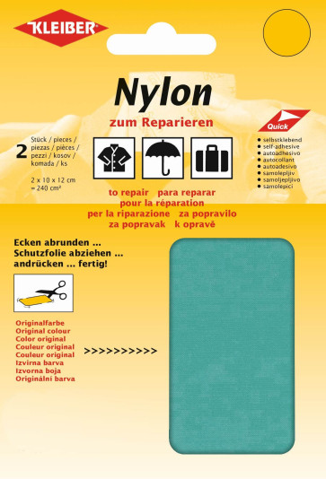 KLEIBER Nylon-Flicken 2x10cmx12cm/türkis