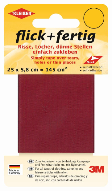 KLEIBER Flick + Fertig 5,8cmx25cm/dunkelrot