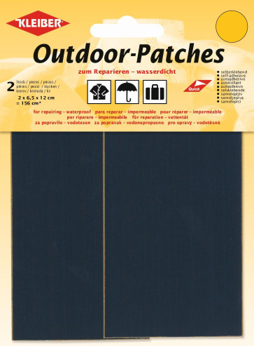 KLEIBER Outdoor-Patches 2x6,5cmx12cm/dunkelblau