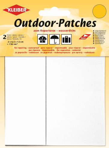 KLEIBER Outdoor-Patches 2x6,5cmx12cm/weiß