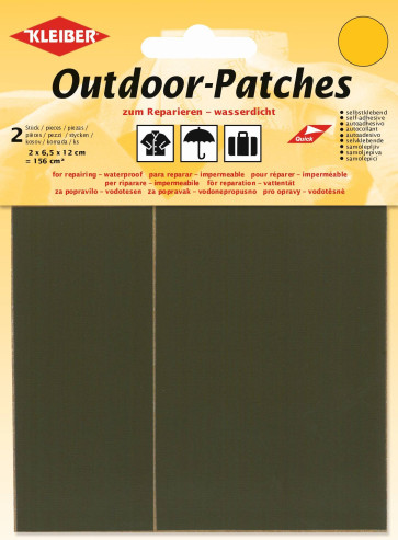 KLEIBER Outdoor-Patches 2x6,5cmx12cm/oliv
