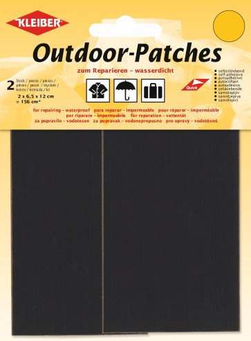 KLEIBER Outdoor-Patches 2x6,5cmx12cm/anthrazit