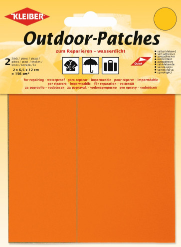 KLEIBER Outdoor-Patches 2x6,5cmx12cm/neonorange